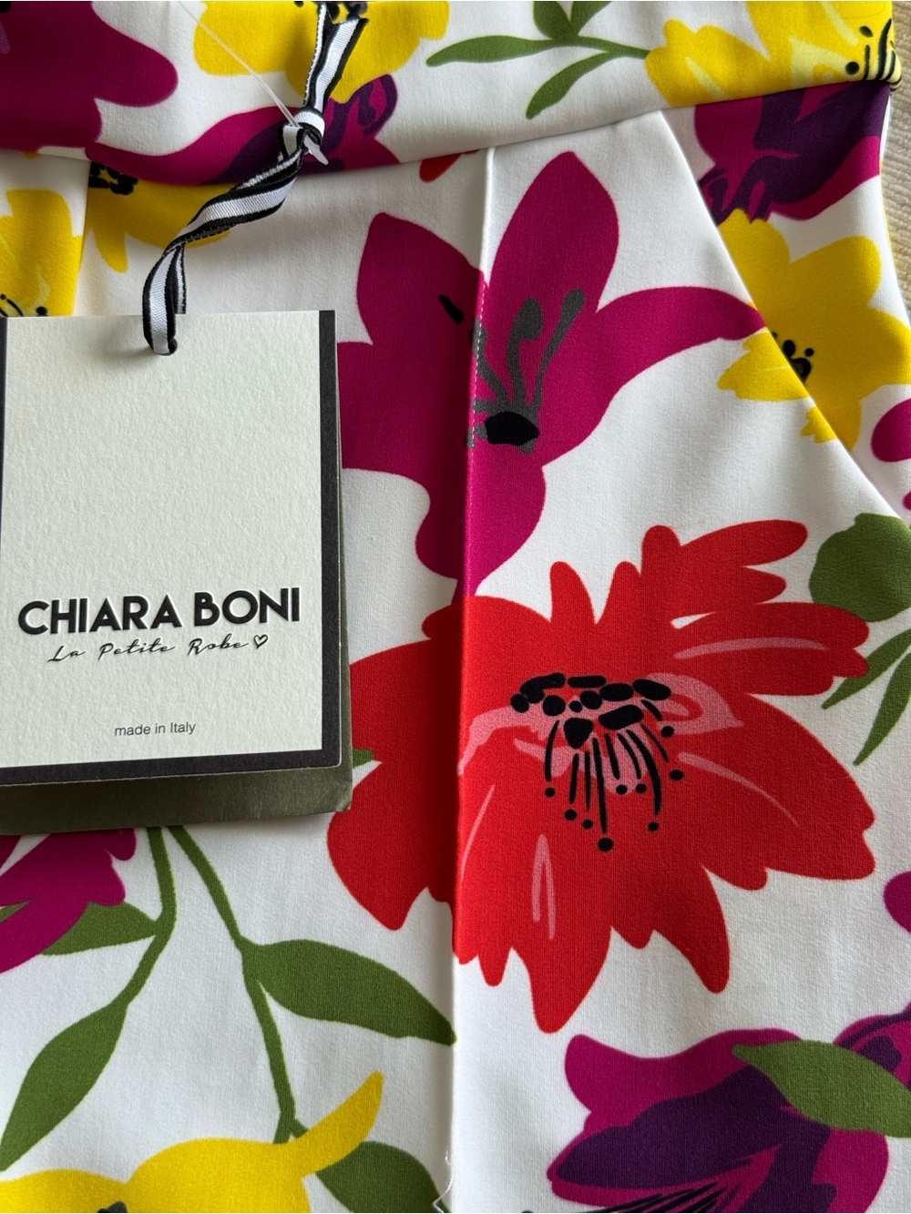 New🌺$395 Chiara Boni Italy La Petite Robe Nuccia Crop Floral Pants Size 40 US 4 - Picture 6 of 10